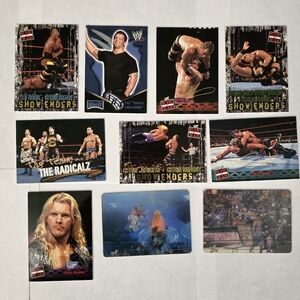 WWE Card Lot 10 Cards ● The Rock ● Stone Cold ● Benoit ● Jericho ● Dudleys